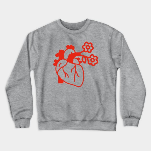 Valentine love heart for couples lovers on the 14th february Crewneck Sweatshirt by sugarcloudlb-studio